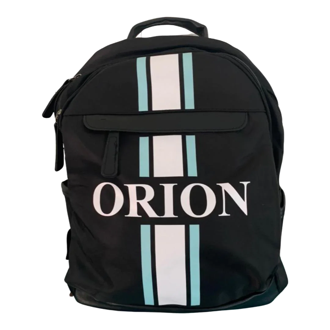 Black Backpack - Vertical Stripe - Oh My Gift LLC