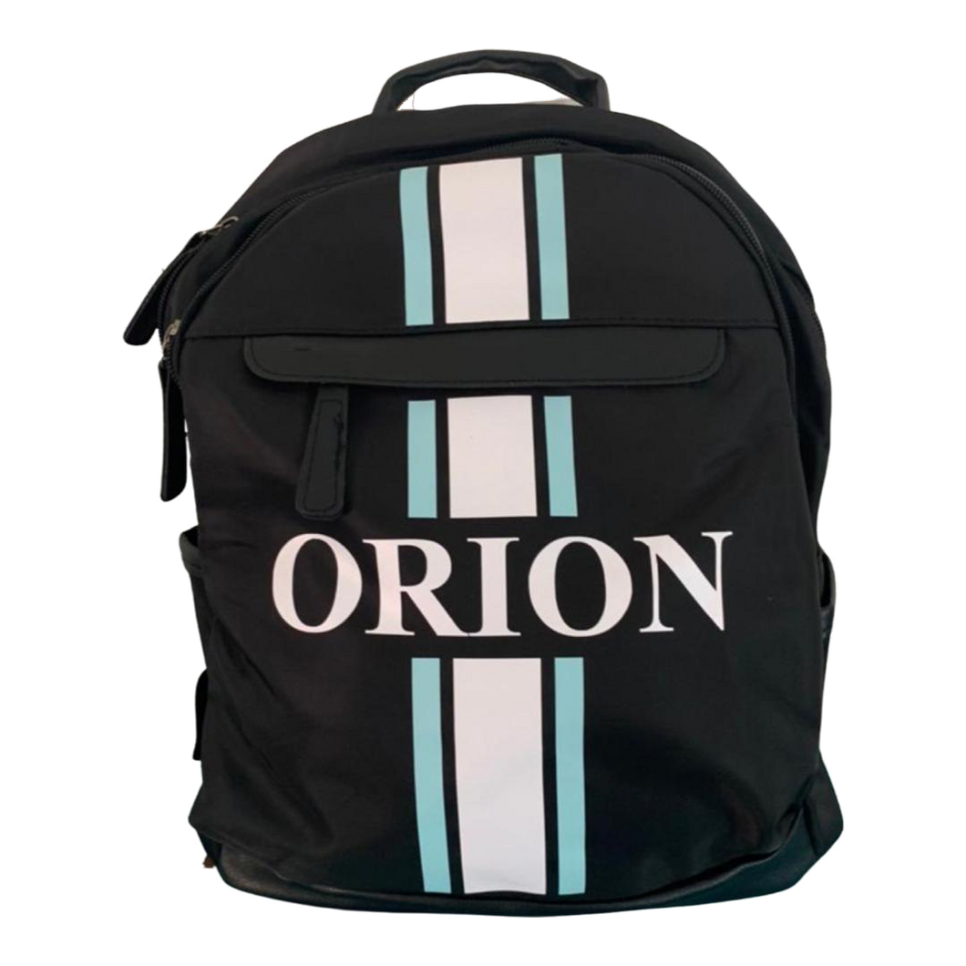 Black Backpack - Vertical Stripe - Oh My Gift LLC