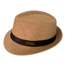 Load image into Gallery viewer, OMG Men&#39;s Brown Hat - Oh My Gift- mans hat - panama hat - straw hat for man 
