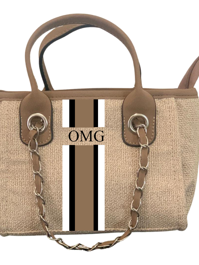 Danora Tote- Brown Mini (Design Your Own) - Oh My Gift LLC