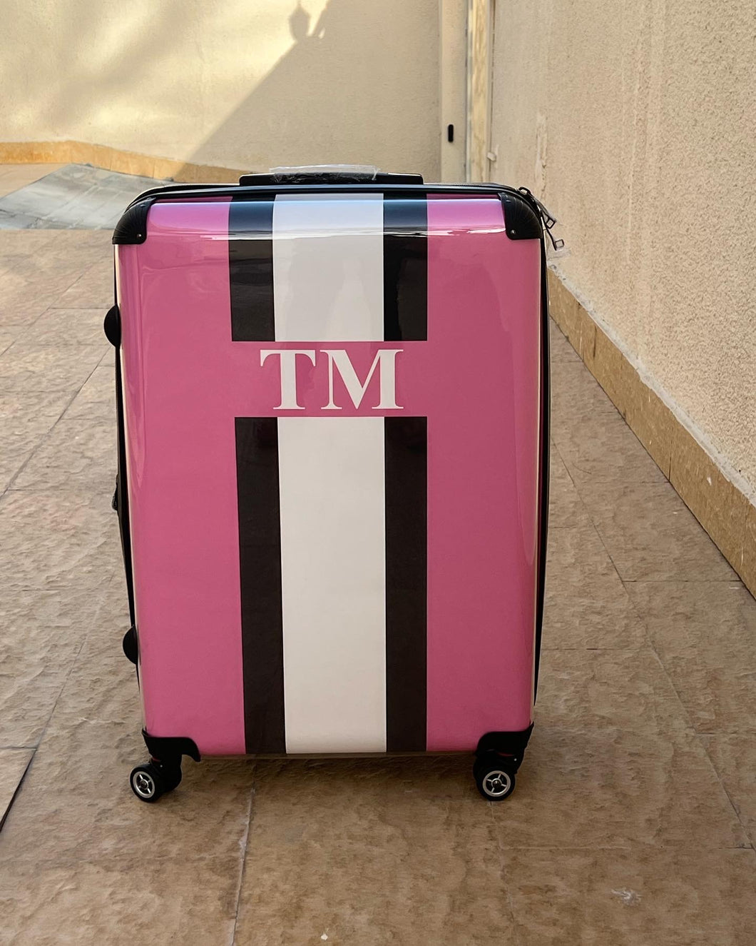 Danora Luggage Pink and Black