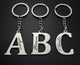Personalized Initial & Name Keychain-Stainless Steel