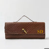 Personalized Lira Clutch- Tan Brown