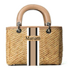 Satchel Straw Tote - Beige
