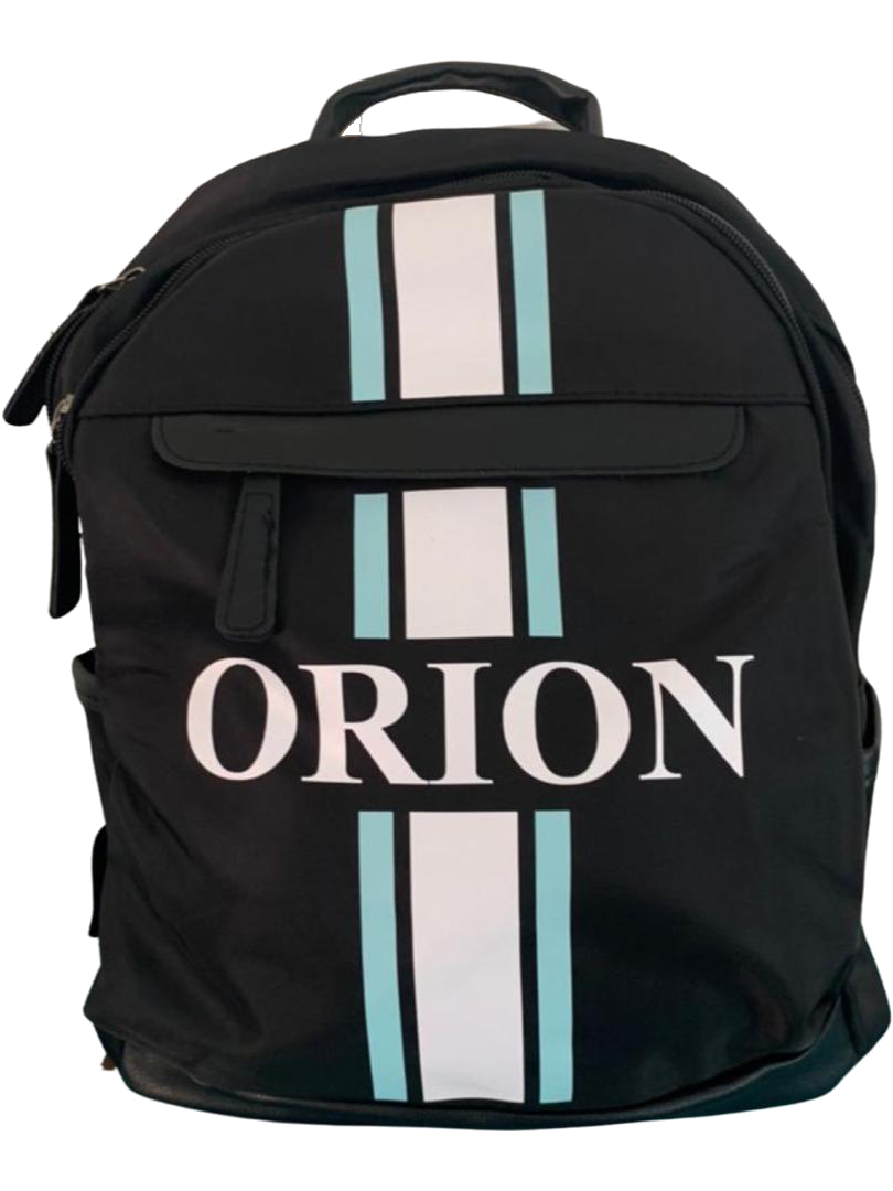 Black Backpack - Vertical Stripe - Oh My Gift LLC