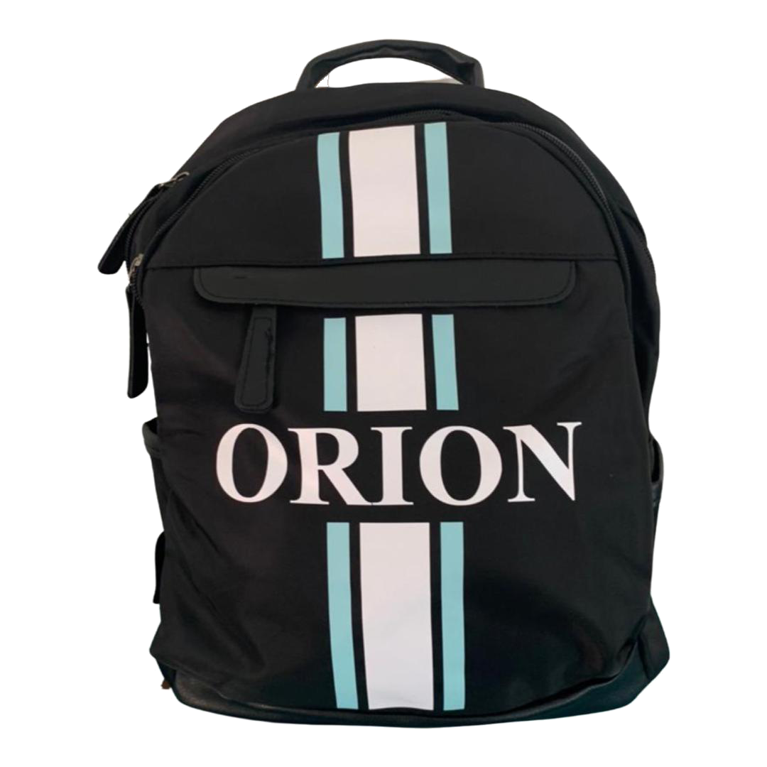 Black Backpack - Vertical Stripe - Oh My Gift LLC
