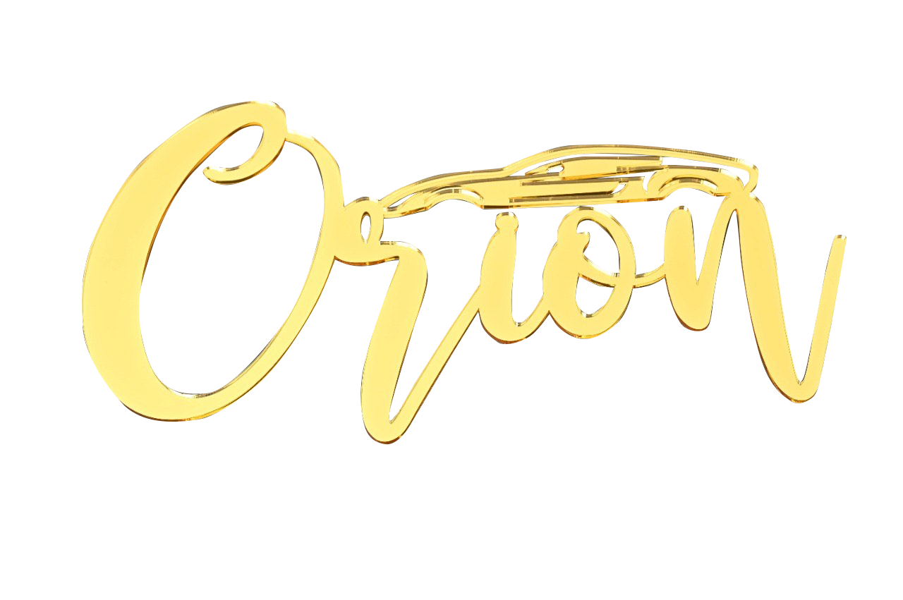 Acrylic Wall name - Gold Mirror Finish - Oh My Gift LLC