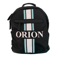 Load image into Gallery viewer, Black Backpack - Vertical Stripe - Oh My Gift LLC
