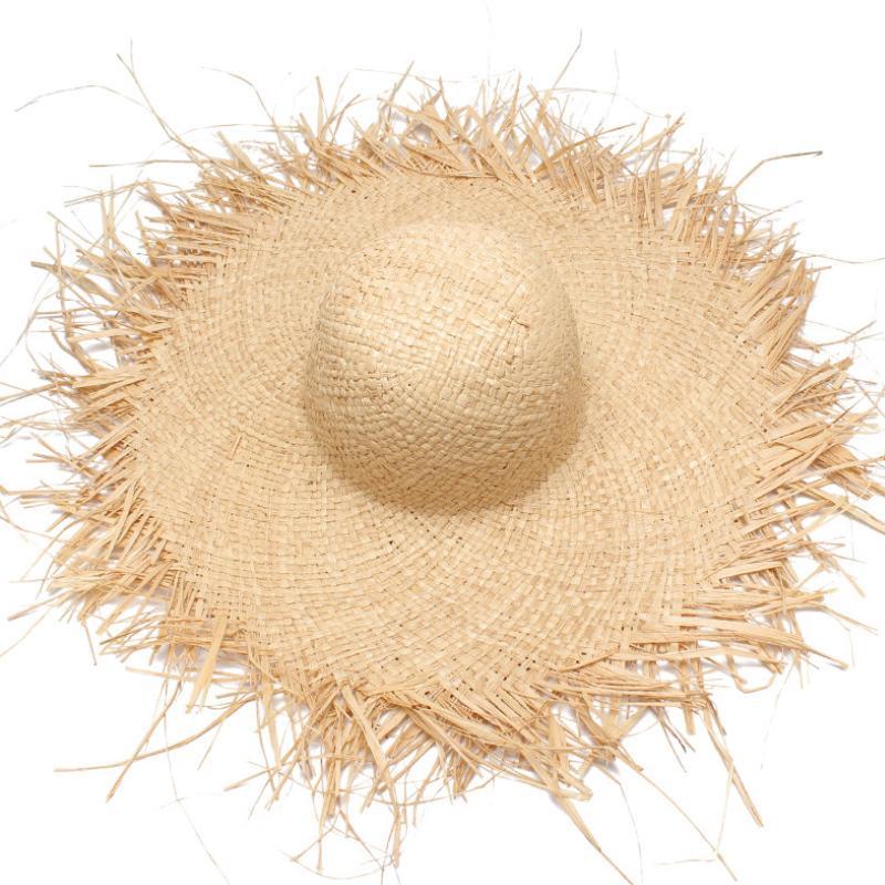 OMG Beige Ruffled hat