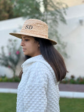 Load image into Gallery viewer, Honey Crochet Raffia Hat
