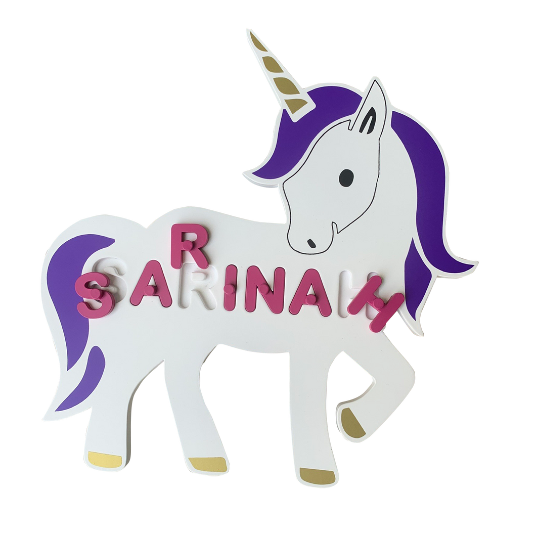 Unicorn Name Puzzle - Oh My Gift LLC