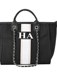 Danora Tote- Black Medium ( Design Your Own) - Oh My Gift LLC