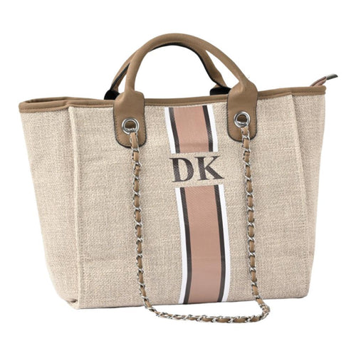 Danora Tote- Brown Medium ( Design Your Own) - Oh My Gift LLC