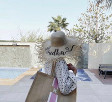 Load image into Gallery viewer, OMG Beige Ruffled hat

