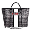OMG Tote- Tweed Black  (Design Your Own)