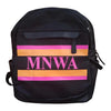 Black Backpack - Horizontal stripe