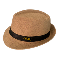 OMG Men's Brown Hat - Oh My Gift- mans hat - panama hat - straw hat for man 