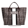OMG Tote- Tweed Brown  (Design Your Own)