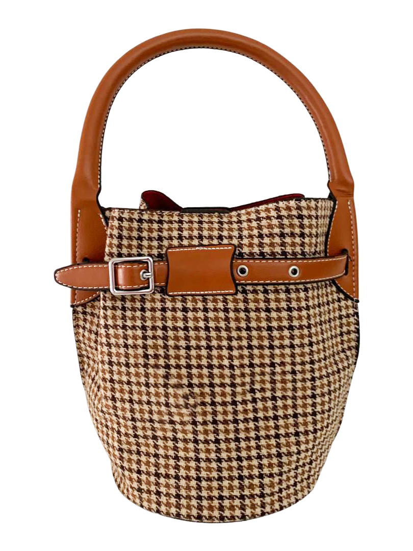 OMG Bucket Bag in Bown - Oh My Gift LLC