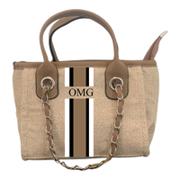 Danora Tote- Brown Mini (Design Your Own) - Oh My Gift LLC