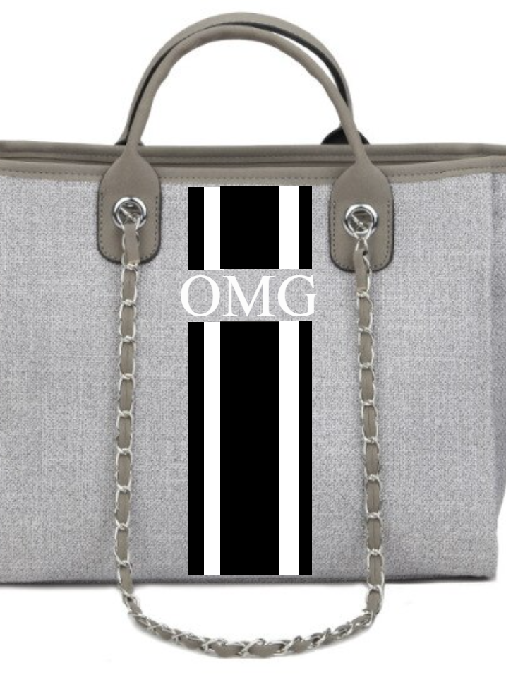 Danora Tote - Grey Medium (Design Your Own) - Oh My Gift LLC
