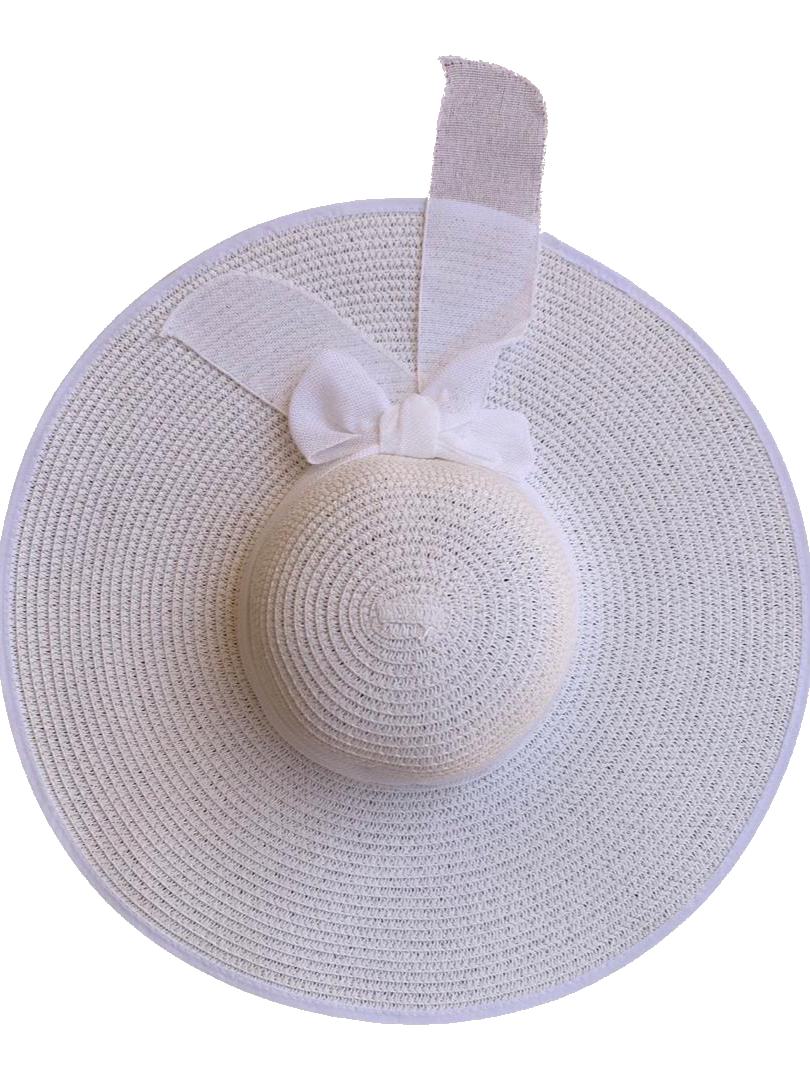 OMG White Bow Hat - Oh My Gift LLC