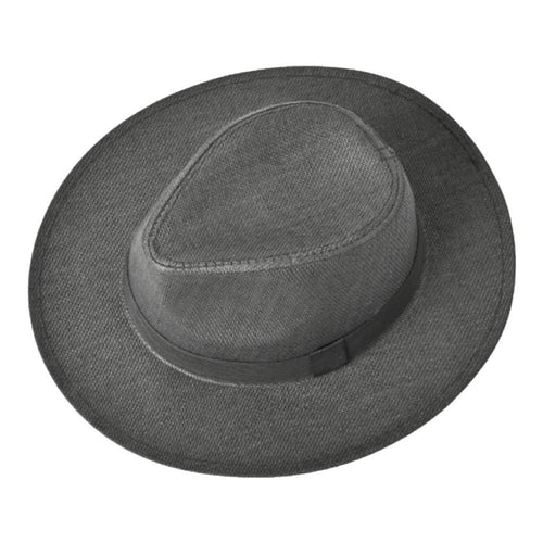 OMG Panama Black Hat - Oh My Gift  Oh My Gift- mans hat - panama hat - straw hat for man 