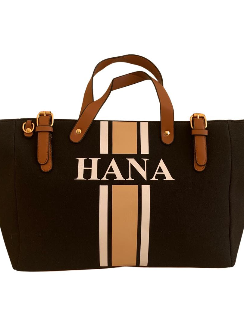 OMG Bahr Black Beach Bag - Oh My Gift LLC