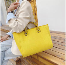 Load image into Gallery viewer, Danora Tote - Yellow Medium
