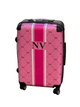 Danora Personalized Suitcase   -Pink Color Cross Name