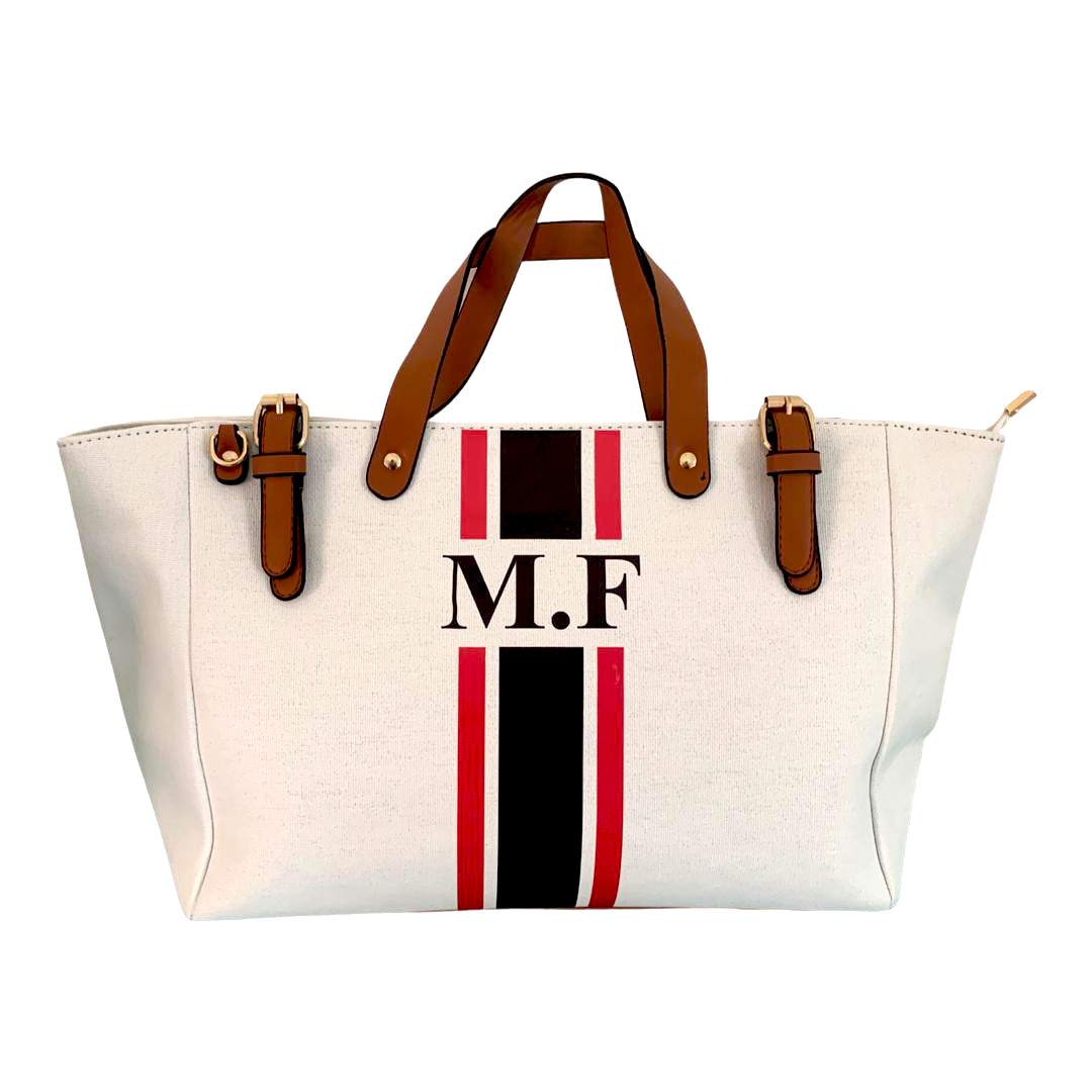 OMG Bahr White Beach Bag - Oh My Gift LLC