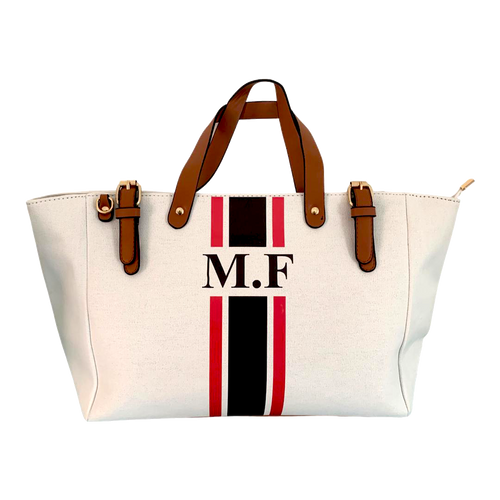 OMG Bahr White Beach Bag - Oh My Gift LLC